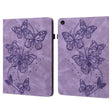 For Lenovo Tab M10 3rd Gen Embossed Butterfly Pattern Leather Tablet Case(Purple) - Lenovo by PMC TechLife | Online Shopping South Africa | PMC TechLife | Buy Now Pay Later Mobicred