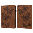 For Lenovo Tab M10 3rd Gen Embossed Butterfly Pattern Leather Tablet Case(Brown) - Lenovo by PMC TechLife | Online Shopping South Africa | PMC TechLife | Buy Now Pay Later Mobicred