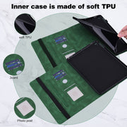 For Nokia T20 10.4 2021 Embossed Butterfly Pattern Leather Tablet Case(Green)