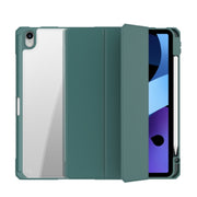 For iPad 2025 / 2022 Mutural Pinyue Series Smart Leather Tablet Case(Dark Green)