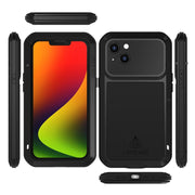 For iPhone 14 LOVE MEI Metal Shockproof Life Water-resistant Dustproof Phone Case(White)