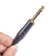 TC145BK19 6.35mm 1/4 inch TRS Male to XLR 3pin Male Audio Cable, Length:10m