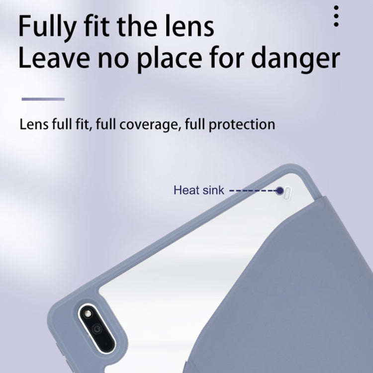 For Huawei MatePad Pro 11 2022 Acrylic 360 Degree Rotation Holder Tablet Leather Case(Purple)