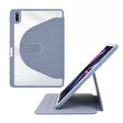 For Huawei MatePad 10.4 Acrylic 360 Degree Rotation Holder Tablet Leather Case(Purple) - Huawei by PMC TechLife | Online Shopping South Africa | PMC TechLife | Buy Now Pay Later Mobicred