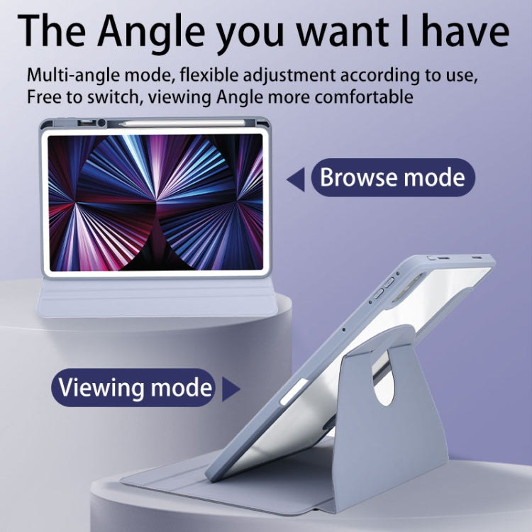 For Huawei MatePad Paper 10.3 Acrylic 360 Degree Rotation Holder Tablet Leather Case(Purple)