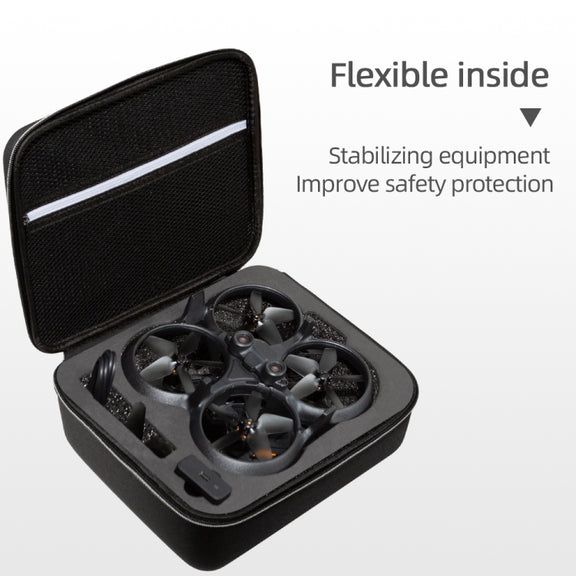 For DJI Avata Drone Body Square Shockproof Hard Case Carrying Storage Bag, Size: 28 x 23 x 10cm(Black + Red Liner)