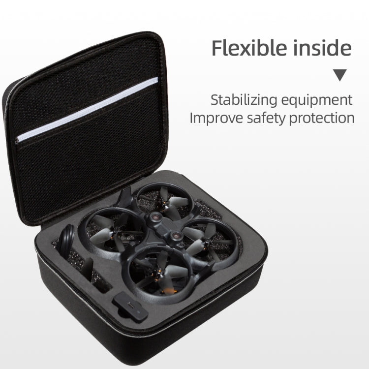 For DJI Avata Drone Body Square Shockproof Hard Case Carrying Storage Bag, Size: 28 x 23 x 10cm(Black + Red Liner)