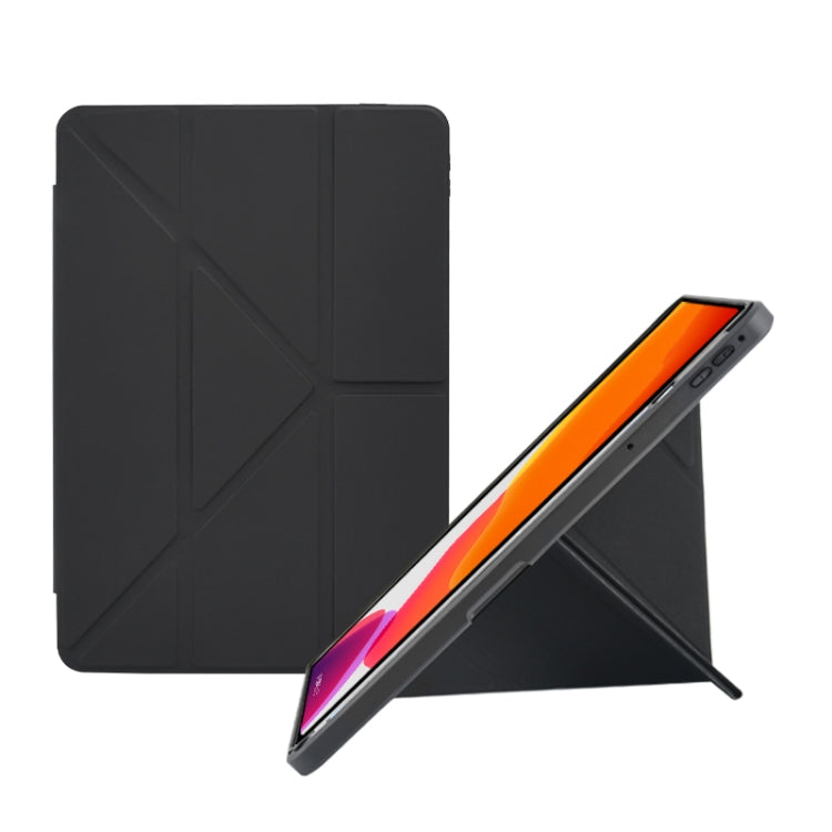 For Honor Pad 8 2022 Acrylic 2 in 1 Y-fold Smart Leather Tablet Case(Black) - Honor by PMC TechLife | Online Shopping South Africa | PMC TechLife | Buy Now Pay Later Mobicred