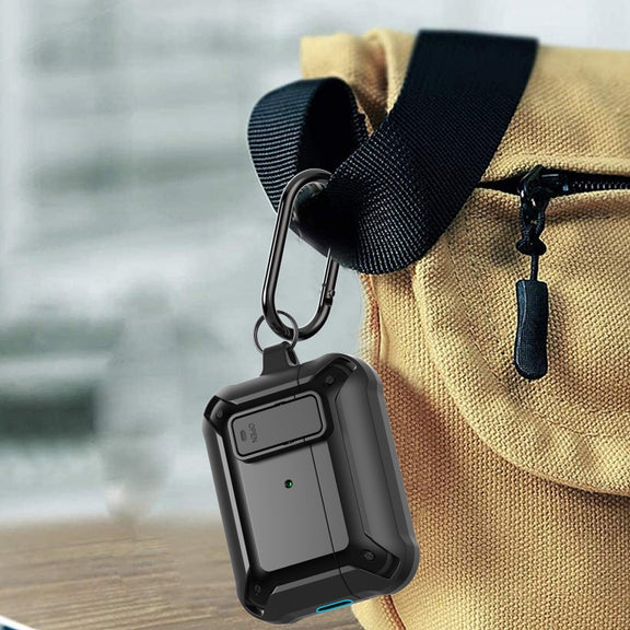 For AirPods Pro 2 Bumblebee Wireless Earphones Silicone Case with Switch & Lanyard Hole(Black Green)