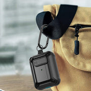 For AirPods Pro 2 Bumblebee Wireless Earphones Silicone Case with Switch & Lanyard Hole(Black Blue)