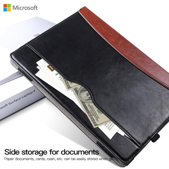 For Microsoft Surface Laptop 1 / 2 / 3 / 4 Universal 13.5 inch Laptop Anti-drop Protective Case(Black)