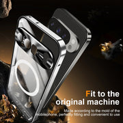 For Google Pixel 9 Pro XL MagSafe Magnetic Frosted Metal Phone Case(Silver)