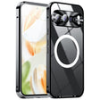 For Google Pixel 9 Pro MagSafe Magnetic Frosted Metal Phone Case(Black) - Google Cases by PMC TechLife | Online Shopping South Africa | PMC TechLife | Buy Now Pay Later Mobicred