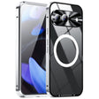 For Google Pixel 9 MagSafe Magnetic Frosted Metal Phone Case(Silver) - Google Cases by PMC TechLife | Online Shopping South Africa | PMC TechLife | Buy Now Pay Later Mobicred