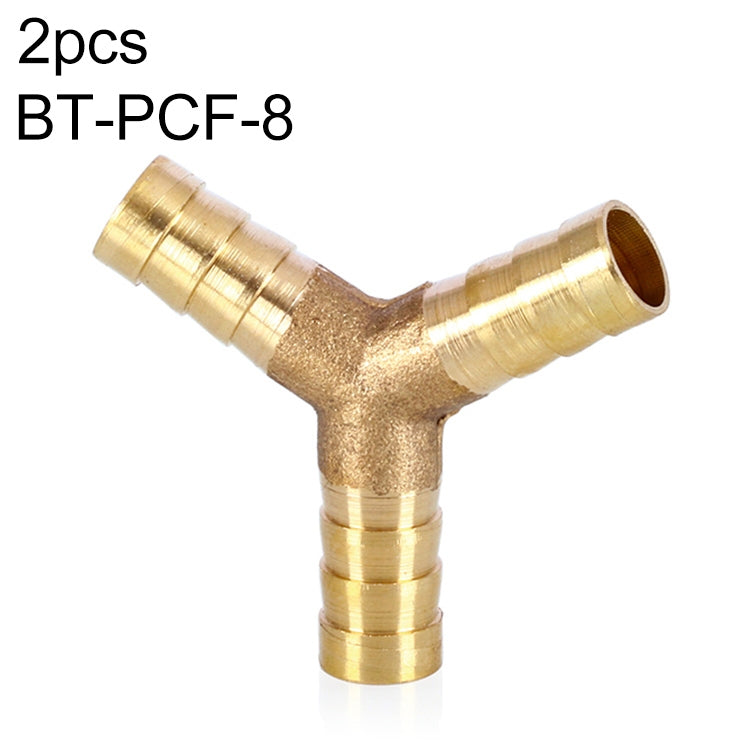 LAIZE 2pcs Pagoda Y-type Three Way Pneumatic Components, Caliber:8mm - Interface Series by LAIZE | Online Shopping South Africa | PMC TechLife | Buy Now Pay Later Mobicred