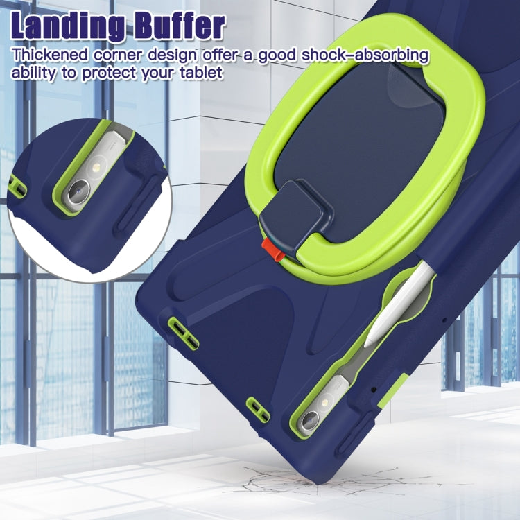 For Lenovo Pad Pro 2022 11.2 inch Silicone + PC Protective Tablet Case(Navy Blue Lime) - Lenovo by PMC TechLife | Online Shopping South Africa | PMC TechLife | Buy Now Pay Later Mobicred