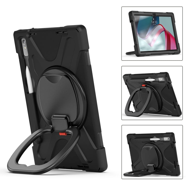 For Lenovo Pad Pro 2022 11.2 inch Silicone + PC Protective Tablet Case(Black) - Lenovo by PMC TechLife | Online Shopping South Africa | PMC TechLife | Buy Now Pay Later Mobicred
