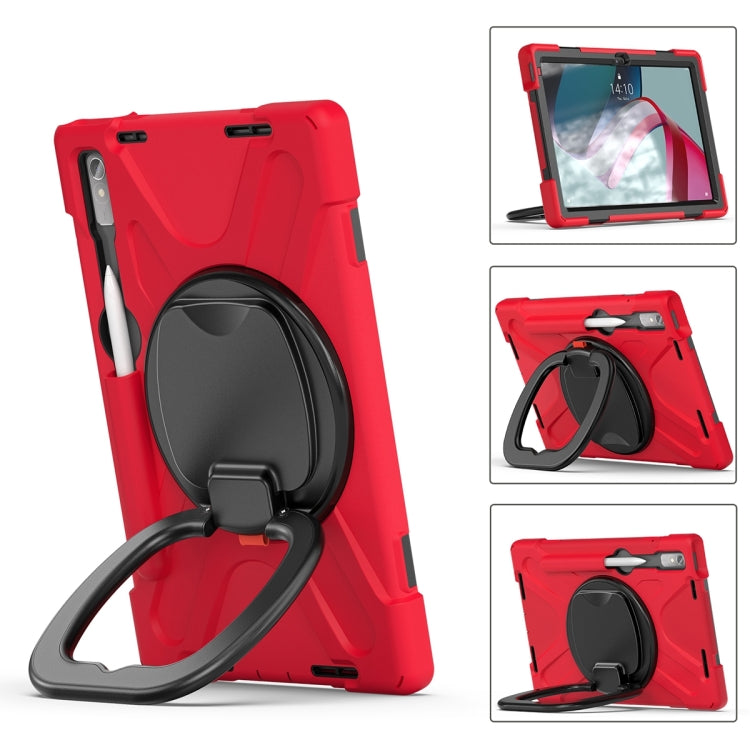 For Lenovo Pad Pro 2022 11.2 inch Silicone + PC Protective Tablet Case(Red) - Lenovo by PMC TechLife | Online Shopping South Africa | PMC TechLife | Buy Now Pay Later Mobicred
