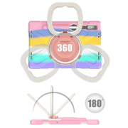 For Lenovo Pad Pro 2022 11.2 inch Silicone + PC Protective Tablet Case(Colorful Pink)