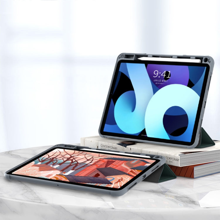 For iPad 2025 / 2022 Mutural PC + TPU Shockproof Leather Tablet Case(Green)