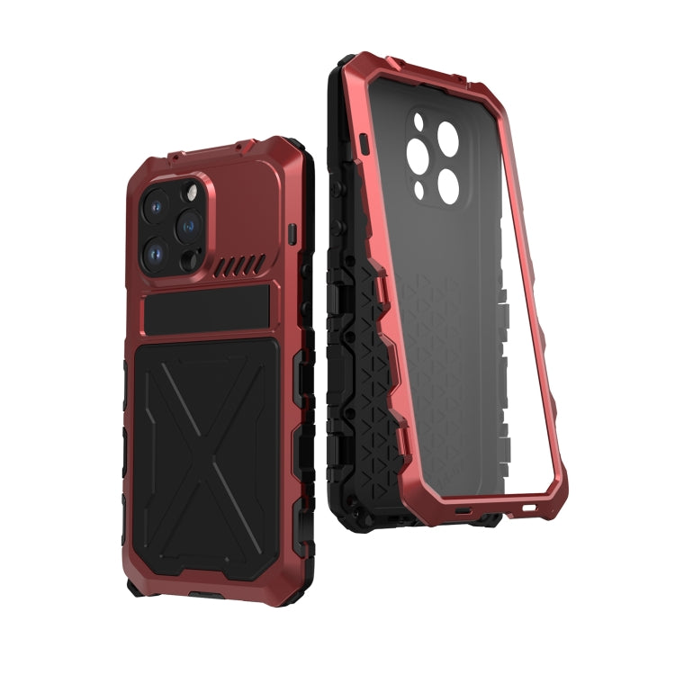 For iPhone 14 Pro Max R-JUST Life Waterproof Dustproof Shockproof Phone Case(Red) - free shipping - PMC TechLife - Order now!