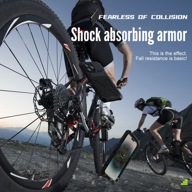 For iPhone 14 Pro Max R-JUST Life Waterproof Dustproof Shockproof Phone Case(Red) - free shipping - PMC TechLife - Order now!