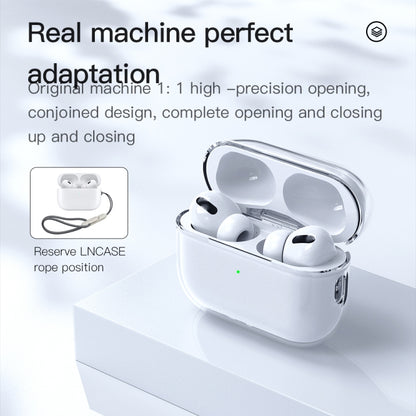 For AirPods Pro 2 TOTUDESIGN Soft Series AA-137 Siamese Earphone TPU Protective Case(Clear) - free shipping - PMC Jewellery - Order now!