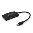 Onten OTN-9102 4-port USB3.0 Portable HUB Docking Station(Black) - USB HUB by Onten | Online Shopping South Africa | PMC TechLife | Buy Now Pay Later Mobicred