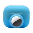 For AirPods Pro 2 / AirTag 2 in 1 Shockproof Full Coverage Silicone Protective Case(Blue) - For AirPods Pro 2 by PMC Jewellery | Online Shopping South Africa | PMC Jewellery | Buy Now Pay Later Mobicred