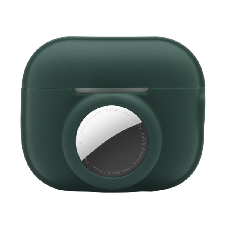 For AirPods Pro 2 / AirTag 2 in 1 Shockproof Full Coverage Silicone Protective Case(Dark Green) - For AirPods Pro 2 by PMC Jewellery | Online Shopping South Africa | PMC Jewellery | Buy Now Pay Later Mobicred