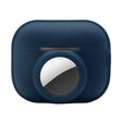 For AirPods Pro 2 / AirTag 2 in 1 Shockproof Full Coverage Silicone Protective Case(Dark Blue) - For AirPods Pro 2 by PMC Jewellery | Online Shopping South Africa | PMC Jewellery | Buy Now Pay Later Mobicred