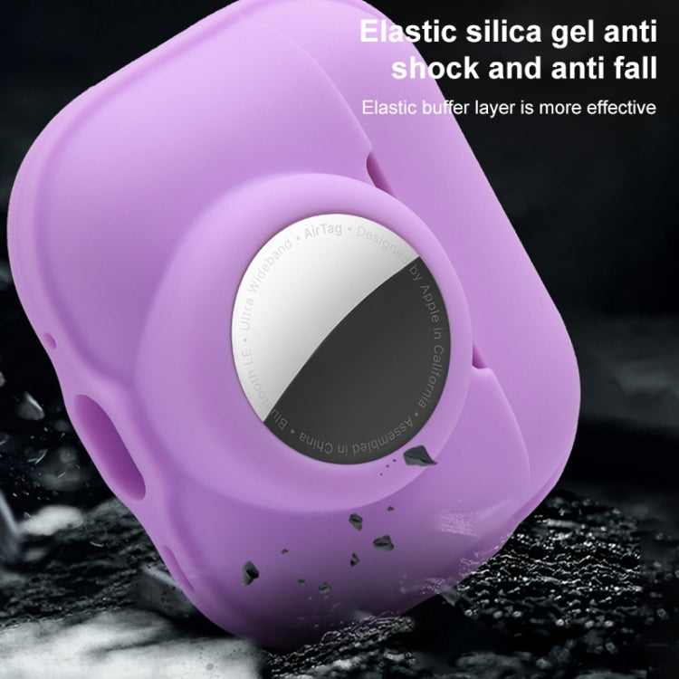 For AirPods Pro 2 / AirTag 2 in 1 Shockproof Full Coverage Silicone Protective Case(Fluorescent Green)