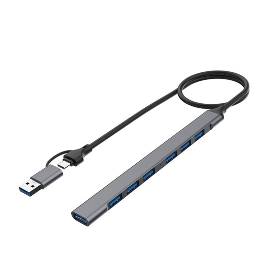 Onten OT-UCA9702 2 in 1 7-port Portable Multifunctional HUB Docking Station - free shipping - PMC Jewellery - Order now!
