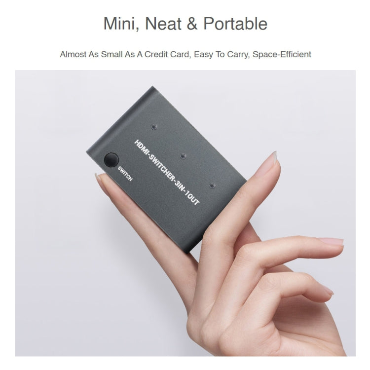 Waveshare 3 in 1 3 inch 4K HDMI Switcher - free shipping - PMC Jewellery - Order now!