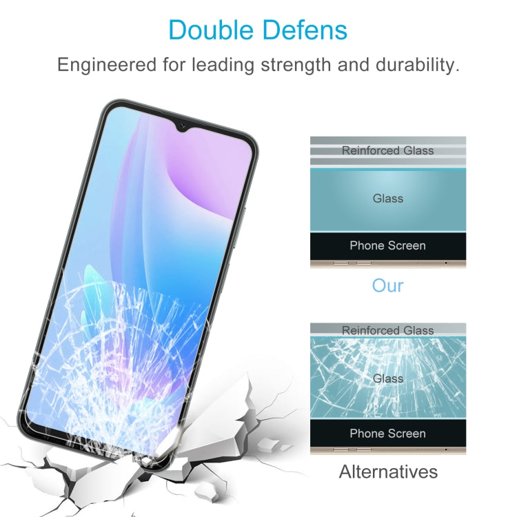 For Blackview A52 10 PCS 0.26mm 9H 2.5D Tempered Glass Film - For Blackview by PMC TechLife | Online Shopping South Africa | PMC TechLife