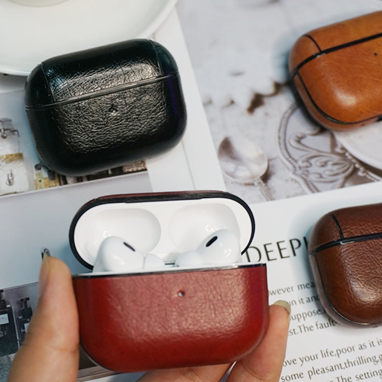 For AirPods Pro 2 Wireless Earphone Leather Shockproof Protective Case with Lanyard(Blue) - For AirPods Pro 2 by PMC Jewellery | Online Shopping South Africa | PMC Jewellery | Buy Now Pay Later Mobicred