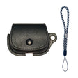 For AirPods 3 Backpack Style PU Leather Earphone Protective Case with Lanyard(Black) - For AirPods 3 by PMC Jewellery | Online Shopping South Africa | PMC Jewellery | Buy Now Pay Later Mobicred