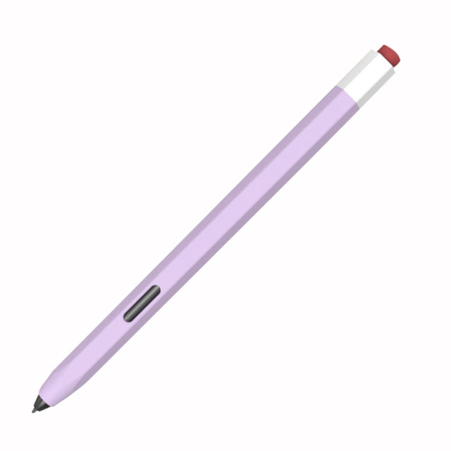 For Samsung Galaxy Tab S6 Lite P610/P615 LOVE MEI Soft Silicone Stylus Pen Protective Case(Purple)