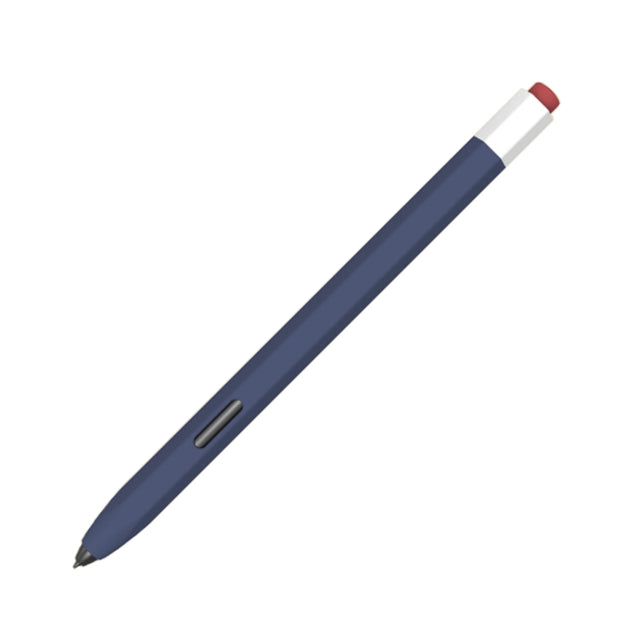 For Samsung Galaxy Tab S6 Lite P610/P615 LOVE MEI Soft Silicone Stylus Pen Protective Case(Dark Blue)