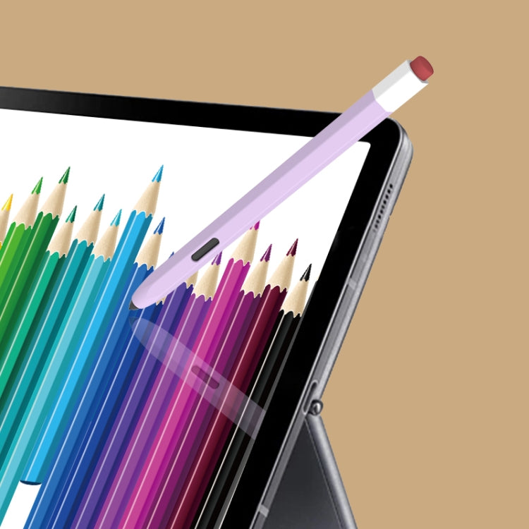 For Samsung Galaxy Tab S6 Lite P610/P615 LOVE MEI Soft Silicone Stylus Pen Protective Case(Green) - Pencil Accessories by LOVE MEI | Online Shopping South Africa | PMC TechLife | Buy Now Pay Later Mobicred