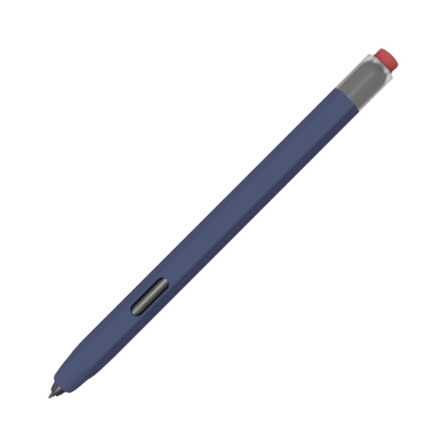 For Samsung Galaxy Tab S7 / S7+ / S8 / S8+ LOVE MEI Soft Silicone Stylus Pen Protective Case(Dark Blue)