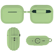 For AirPods Pro 2 Striped Shockproof Earphone Case(Midnight Blue)