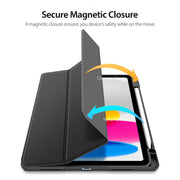 For iPad 2025 / 2022 DUX DUCIS TOBY Series Antiskid Leather Smart Tablet Case(Black)