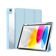 For iPad 2025 / 2022 DUX DUCIS TOBY Series Antiskid Leather Smart Tablet Case(Blue)