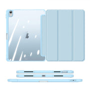 For iPad 2025 / 2022 DUX DUCIS TOBY Series Antiskid Leather Smart Tablet Case(Blue)