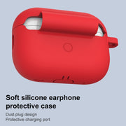 For AirPods Pro 2 Thickened One-piece Shockproof Earphone Case(Red)
