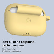 For AirPods Pro 2 Thickened One-piece Shockproof Earphone Case(Yellow)
