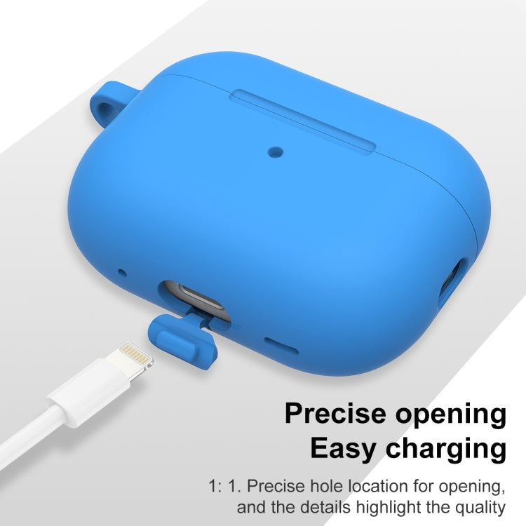 For AirPods Pro 2 Thickened One-piece Shockproof Earphone Case(Blue) - For AirPods Pro 2 by PMC Jewellery | Online Shopping South Africa | PMC Jewellery | Buy Now Pay Later Mobicred