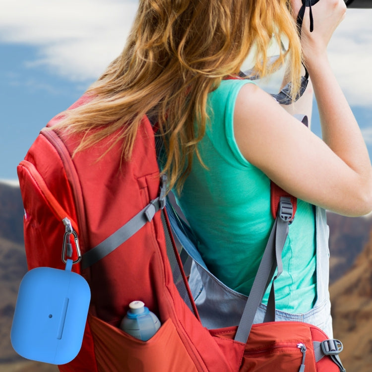 For AirPods Pro 2 Thickened One-piece Shockproof Earphone Case(Blue) - For AirPods Pro 2 by PMC Jewellery | Online Shopping South Africa | PMC Jewellery | Buy Now Pay Later Mobicred