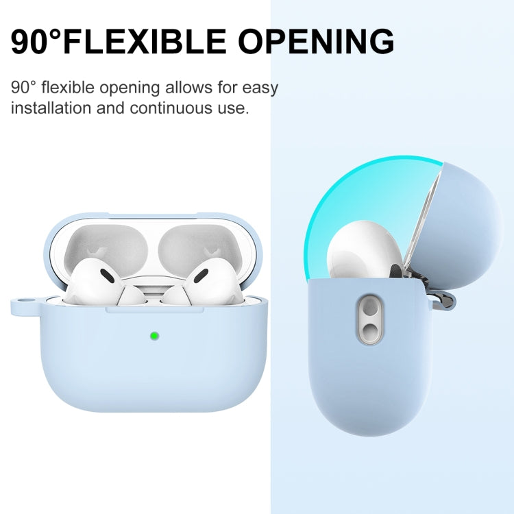 For AirPods Pro 2 Thickened One-piece Shockproof Earphone Case(Light Blue) - For AirPods Pro 2 by PMC Jewellery | Online Shopping South Africa | PMC Jewellery | Buy Now Pay Later Mobicred